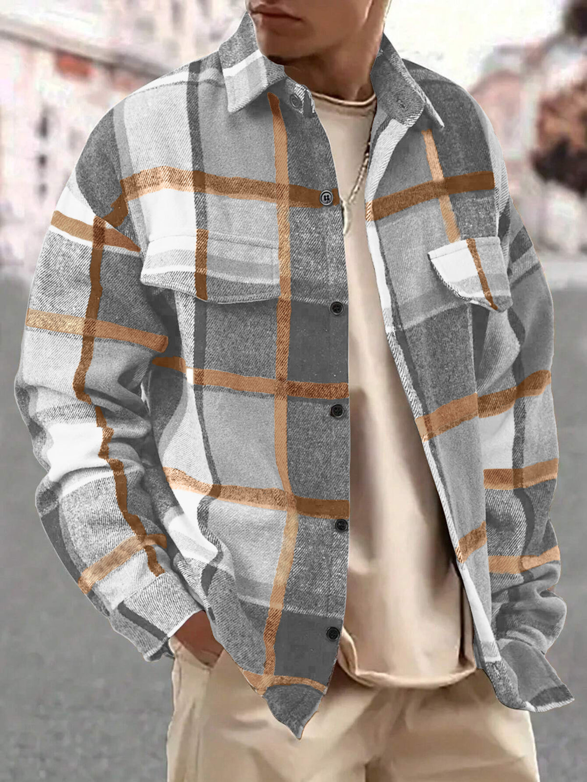 Oversized Plaid Flannel Shacket