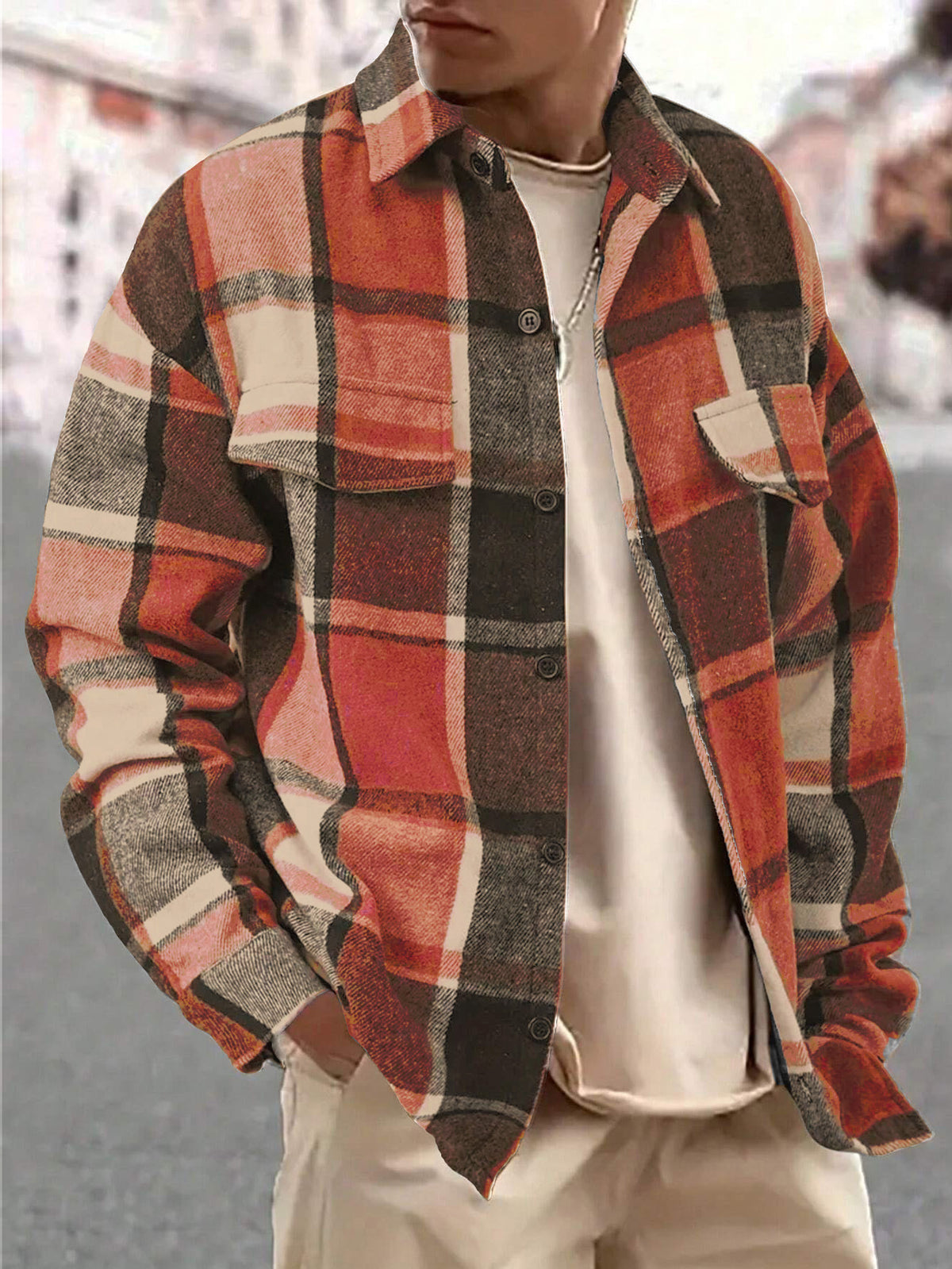 Oversized Plaid Flannel Shacket