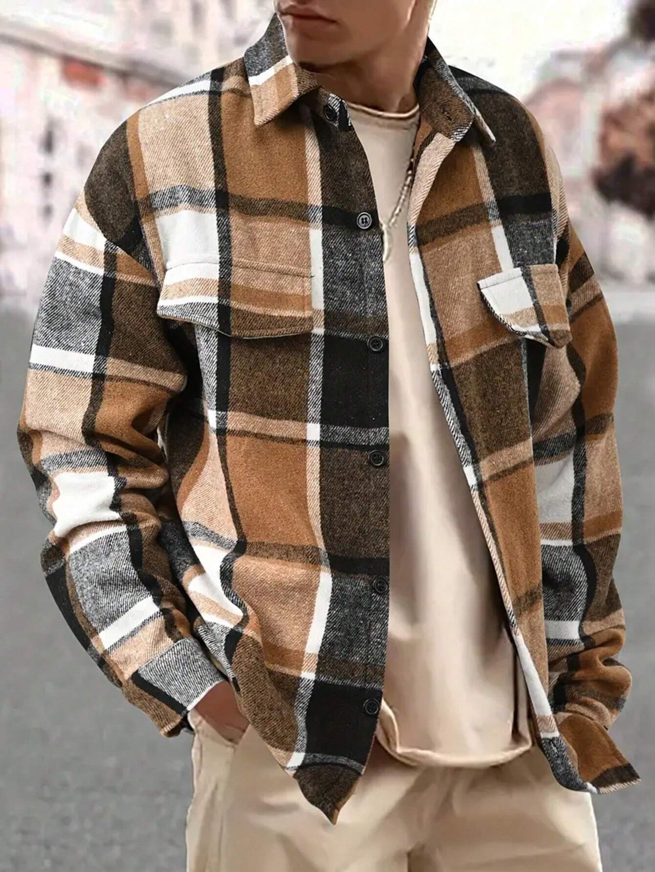 Oversized Plaid Flannel Shacket