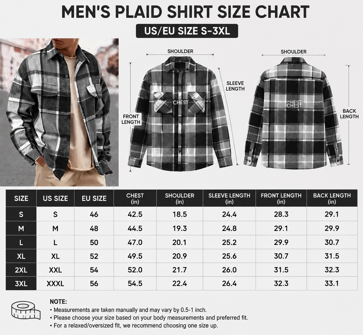 Oversized Plaid Flannel Shacket
